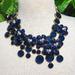 J. Crew Jewelry | J. Crew Midnight Floral Statement Bib Necklace | Color: Blue/Gold | Size: Os
