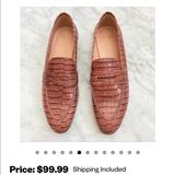 J. Crew Shoes | J Crew Pink Academy Loafers Snake Print Flats | Color: Pink | Size: 6.5