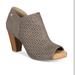 Giani Bernini Shoes | Giani Bernini Peep Toe Booties | Color: Gray | Size: 10