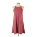 Wallflower Casual Dress - A-Line: Pink Solid Dresses - Women's Size Small