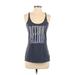 Reebok Active Tank Top: Gray Activewear - Women's Size Small