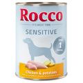 24x400g Sensitive poulet, pommes de terre Rocco - Nourriture pour chien