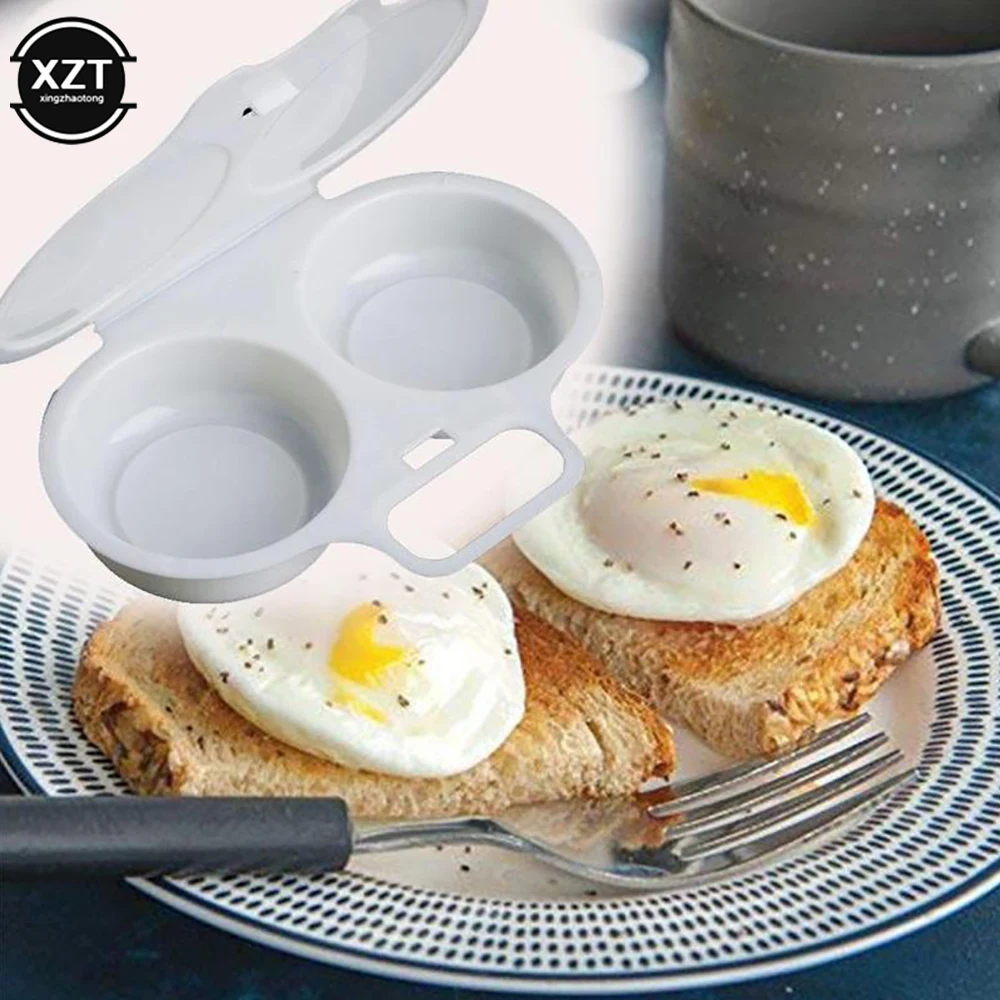 Cuiseur à vapeur en plastique pour micro-ondes, qualité alimentaire, pratique, moule de cuisine, braconnier à œufs, Gadgets de cuisine, outil pour œufs frits