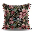 Inyahome-Juste de coussin à motif floral bohème indien taie d'oreiller décorative pour salon