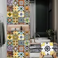 Carreaux de cuisine de style marocain rétro autocollant huileux et imperméable panneau Chi