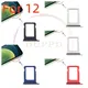 Double plateau pour cartes Sim 2 pièces/lot pour Iphone 12 12mini pièces de rechange adaptateur