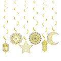 Ornements de pendentif lune étoile en papier pour la décoration intérieure décorations de bannière