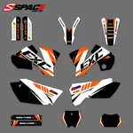 SPACE MOTO-Autocollant de carénage de fond pour moto KTM EXC 300 400 450 125 200 250 525