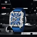 PAGANI-Montre-bracelet de sport à quartz pour homme saphir évidé chronographe étanche à 50m 42mm