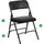 Flash Furniture HERCULES Series Metal Folding Chairs, Navy/Gray 300 lb. Weight Capacity, HAMC309AVGY