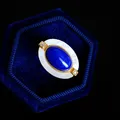 Bagues classiques en lapis lazumovies pour femmes bijoux en pierres précieuses bleues fritillaire