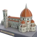 Italie Florence Cathédrale 3D Papier Modèle Maison Papercraft DIY Art Origami Bâtiment Adolescents