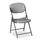 Rough N Ready Series Resin Folding Chair, Steel Frame, Charcoal