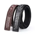 Ceinture en cuir de crocodile pour hommes et femmes 2023 cm haute qualité sangle véritable luxe