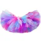 Jupe Tutu moelleuse pour filles jupe Tutu arc-en-ciel pour enfants Costume de fête d'anniversaire