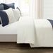 Lush Decor Linen Button Cotton Blend Comforter 5Pc Set