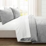 Lush Decor Modern Solid Ultra Soft Faux Fur Light Weight All Season Comforter Set