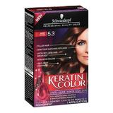 Schwarzkopf Keratin Anti-Age Permanent Hair Color Kit Berry Brown 5.3 1 Application