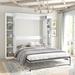 Latitude Run® Murphy Bed w/ 2 Side Cabinet Wood in White | 84.45 H x 97.08 W x 80.7 D in | Wayfair 05AFE61B565E44CFA9D56E0D1FD94B9A