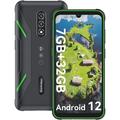 Unlocked Cell Phones Blackview 6.6 Rugged Phone 32GB ROM 7GB RAM Android Phones 4G LTE Dual SIM 13MP Camera BV5200 Green