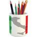 GN109 Pencil Pen Holder, Ceramic Pencil Holder For Desk Office Accessory in Gray/Green/Red | 3.6 H x 3.2 W x 3.2 D in | Wayfair 2963KQ827P19BR6XF0