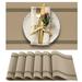 Ebern Designs More Décor Dining Table Placemats, Washable Heat-Resistant PVC Vinyl Table Mats For Dining Room & Kitchen | 11 H x 17 W in | Wayfair