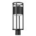 17 Stories Donko Black 1-Light 21.75" H Integrated LED Lantern Head Aluminium/Metal in Black/Gray | 21.75 H x 7.25 W x 7.25 D in | Wayfair