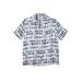 Men's Big & Tall KS Island Printed Rayon Short-Sleeve Shirt by KS Island in Blue Stripe Tie Dye (Size XL)
