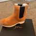 J. Crew Shoes | Jcrew Suede Chelsea Clog Boot Nib | Color: Orange | Size: 6.5