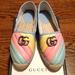 Gucci Shoes | Gucci Gg Marmont Multicolor Espadrilles - Size 38 (Us 8) - Nwt | Color: Blue/Pink | Size: 8