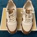 Michael Kors Shoes | Michael Kors Jasmine Trainer Shoes, Size 9 | Color: Brown/Cream | Size: 9