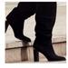 Michael Kors Shoes | Michael Kors Black Knee High Riding Boots In Suede | Color: Black | Size: 8