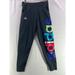 Adidas Bottoms | Adidas Girl Jogger Tights Sz L Black Elastic Waist Pockets Graphic Athletic Logo | Color: Black | Size: Lg