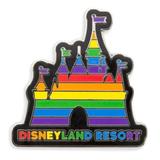 Disney Accessories | Disney Rainbow Collection 2020 Disneyland Resort Fantasyland Castle Pin Lr | Color: Orange/Red | Size: Os