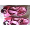 Disney Shoes | Disney Minnie Toddler Girls Size 5/6 Pink Ankle Strap Sandals | Color: Pink | Size: 5/6