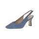 Caprice Damen 9-9-29609-20 Pumps Sling, Blue Suede, 40 EU