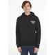 Kapuzensweatshirt TOMMY JEANS "TJM REG ENTRY GRAPHIC HOODIE" Gr. XXL, schwarz (black) Herren Sweatshirts