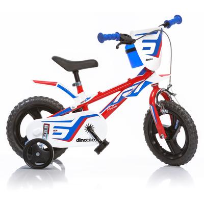 Kinderfahrrad DINO "Mountainbike 12 Zoll" Fahrräder Gr. 21 cm, 12 Zoll (30,48 cm), rot Kinder Kinderfahrräder mit Stützrädern, Frontschild und coolen Schutzblechen