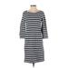 Gap Casual Dress - Shift: Gray Color Block Dresses - Women's Size X-Small