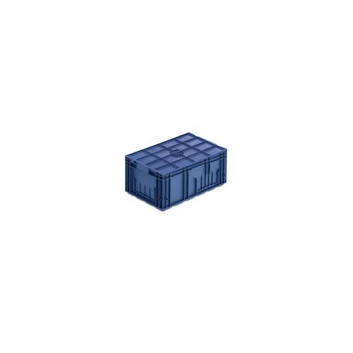 PROREGAL VDA KLT Kleinladungsträger mit Verbundboden & Auflagedeckel | HxBxT 28x40x60cm | 48 Liter | KLT, Transportbox, Transportbehälter