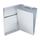 Saunders Snapak Aluminum Side-open Forms Folder, 0.5&quot; Clip Capacity, Holds 8.5 X 14 Sheets, Silver ( SAU10519 )