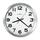 Howard Miller Spokane Wall Clock, 15.75&quot; Overall Diameter, Silver Case, 1 Aa (sold Separately) ( MIL625450 )