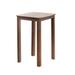 Latitude Run® Marjane Wooden Indoor/Outdoor Bar Table Wood in Brown/White | 35.75 H x 27.5 W x 27.5 D in | Wayfair 7125561F30C342ABA9F0F71C0F0D6DA6