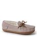 Fireside By Dearfoams Alice Springs Genuine Shearling Moccasin - Womens 9 Pink Slipper Medium