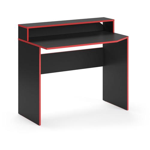 Gaming Tisch Kron, Schwarz/Rot, 100 x 60 cm, Vicco