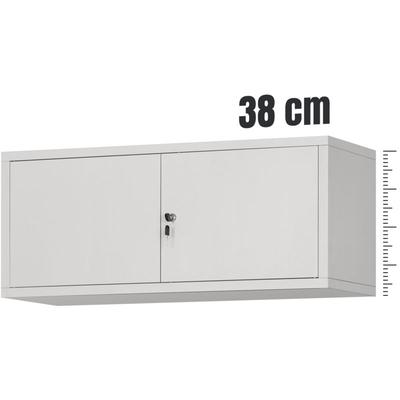 Aktenschrankaufsatz C01L Aufsatz für Aktenschrank Büroschrank Metall Pulverbeschichtung Flügeltüren Image