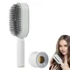 Brosse à cheveux autonettoyante pour femmes démêlante pour coiffure longue avec Base