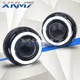 XKM7-Projecteur bi-xénon yeux d'ange pour voiture kit d'ampoules H1 super lentilles noires