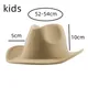 Chapeau de cowboy pour femmes et enfants Fedora Jazz casquettes Jazz à large bord garçons et