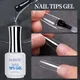 Gel de Colle pour Faux Ongles 15ml Fonction Transparente UV Couche de Base Bâton de Diamant